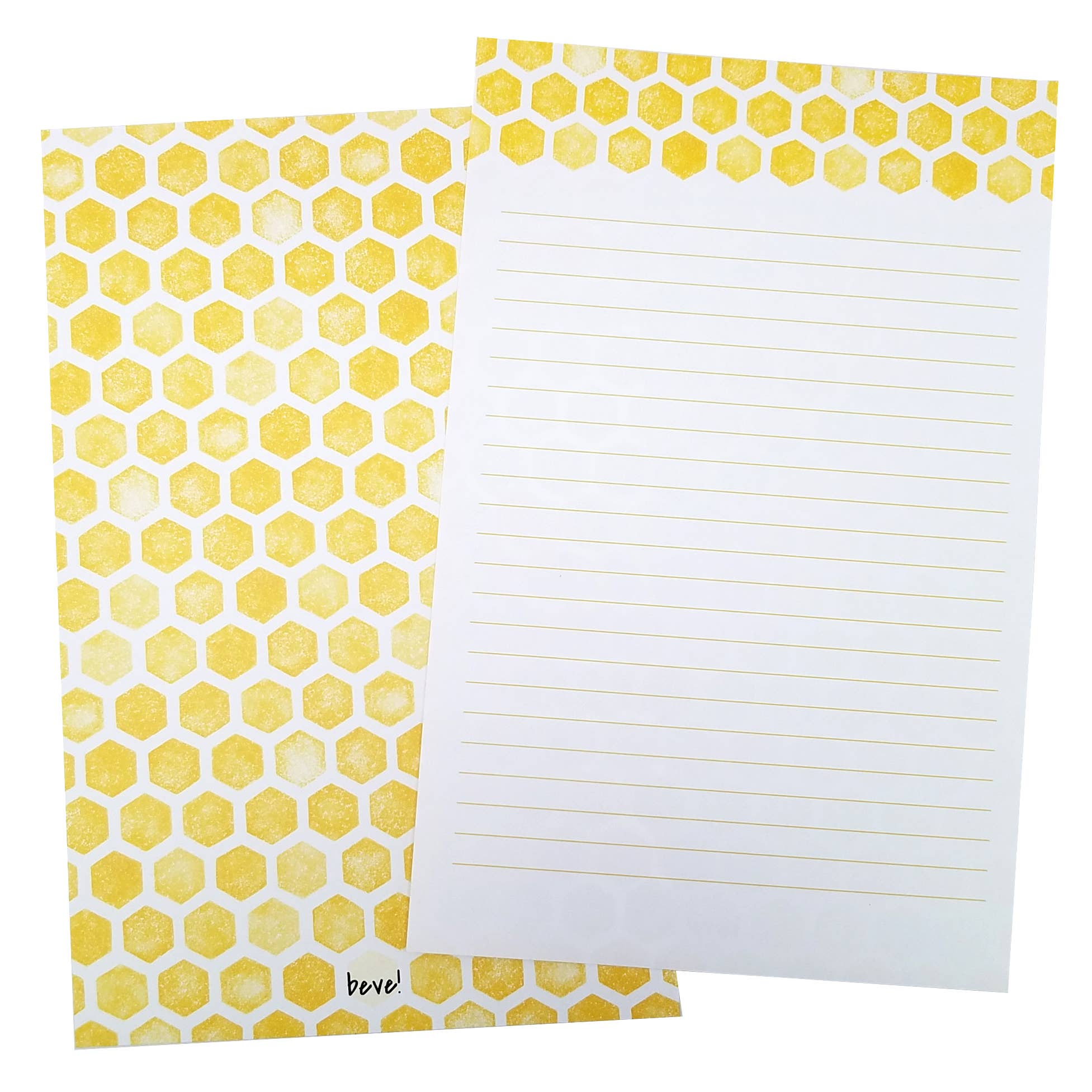Yellow Hex Letter Writing Stationery Set