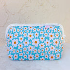 Cosmetic Bag - Blue Daisy