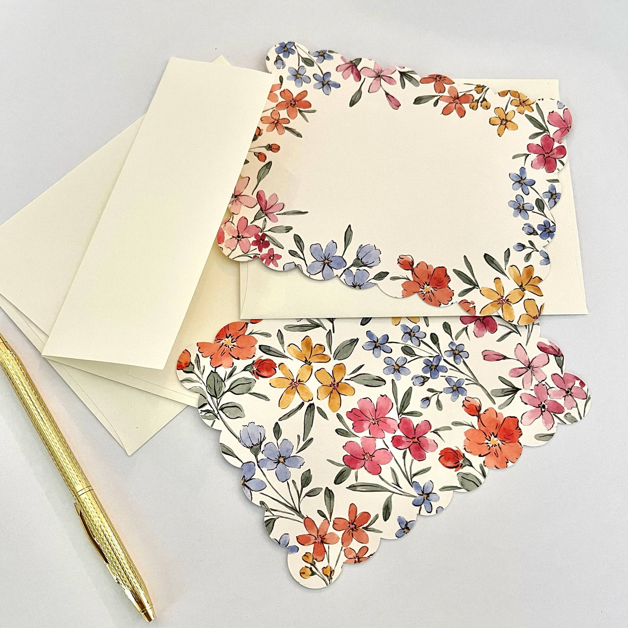 Floral Watercolor Note Card Set