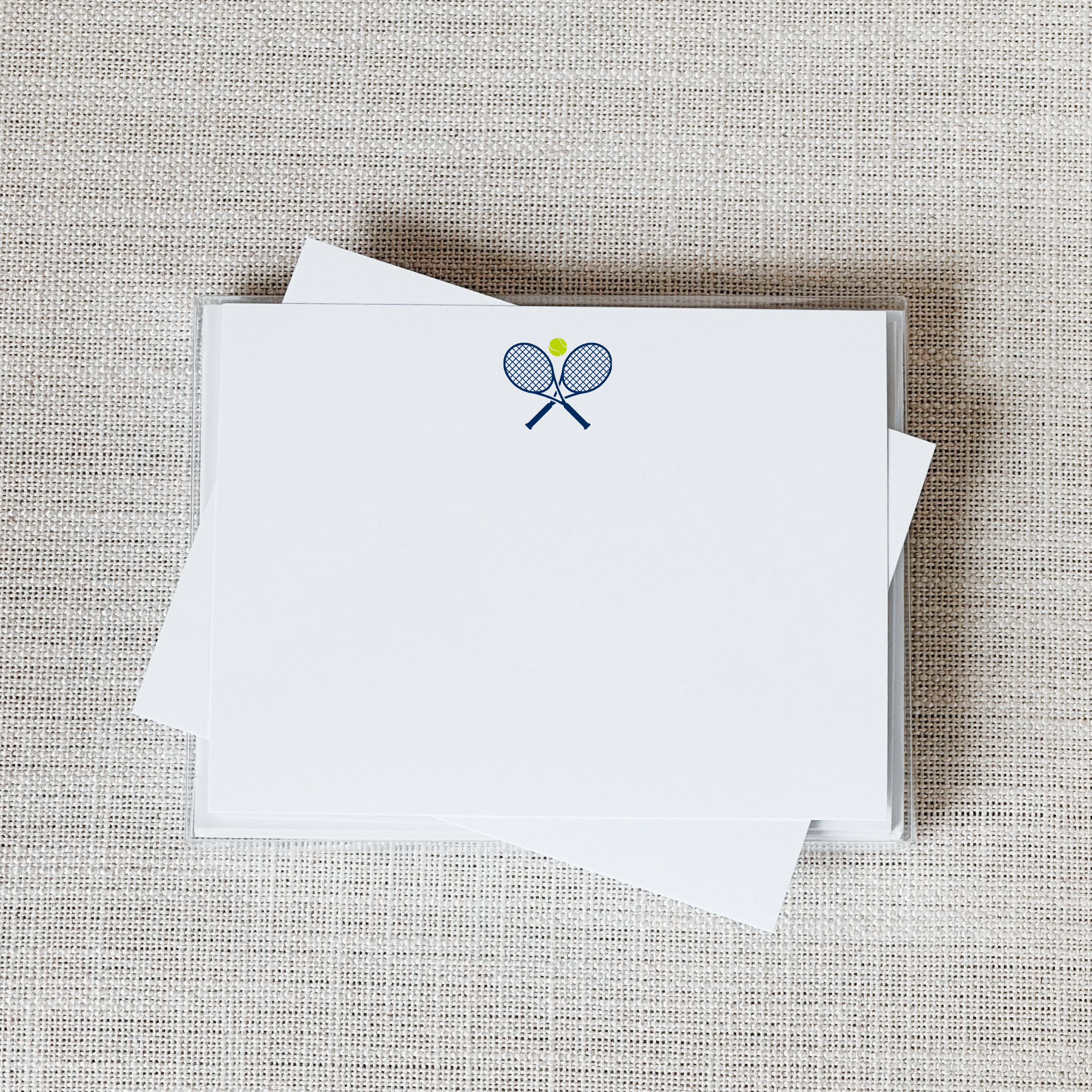 Tennis Flat Notecard - Set of 15