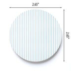 Chinoiserie Chic Stripe Pattern Car Coaster Set