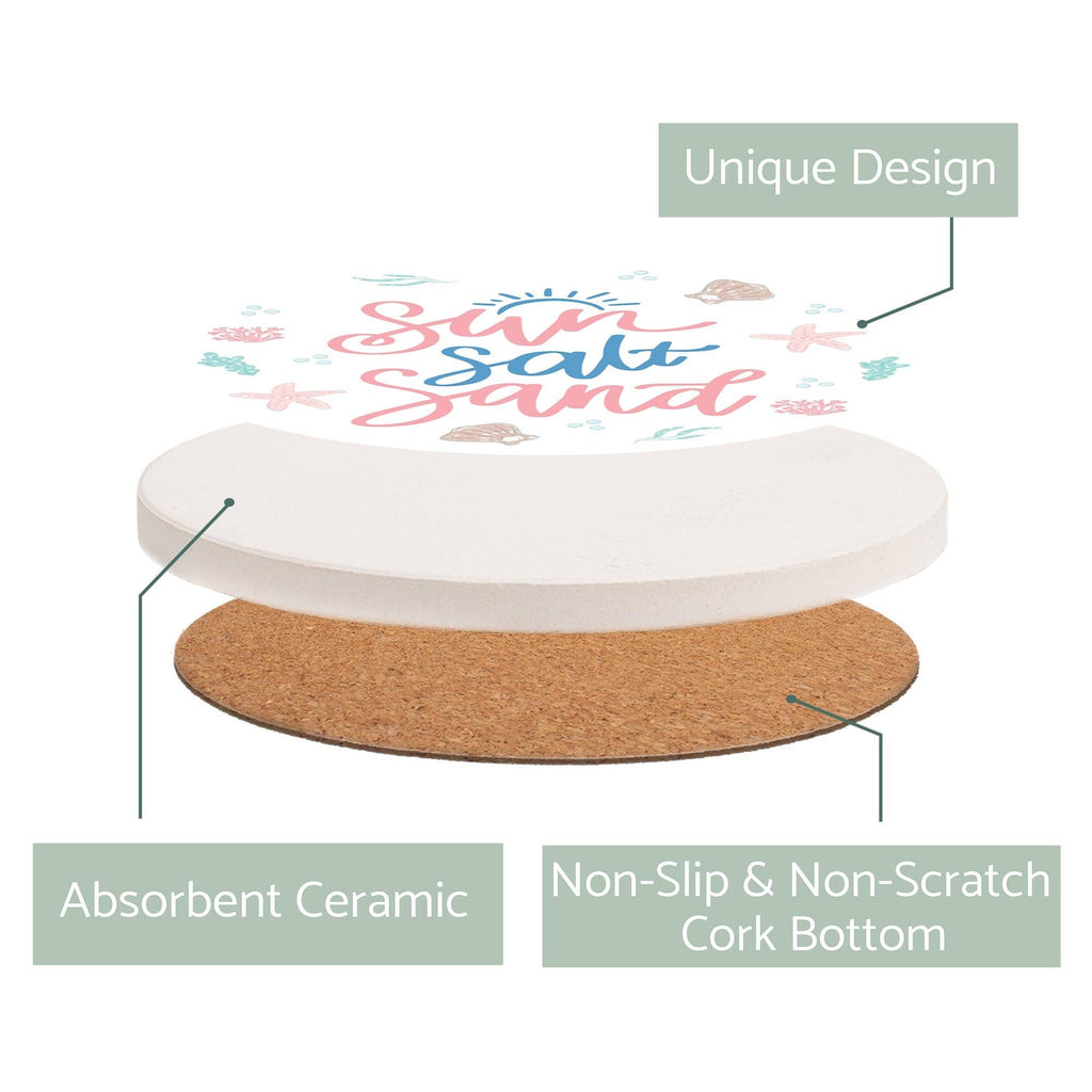 Sun Salt Sand Coaster Set