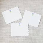 Blue Hydrangea Flat Notecard - Set of 15