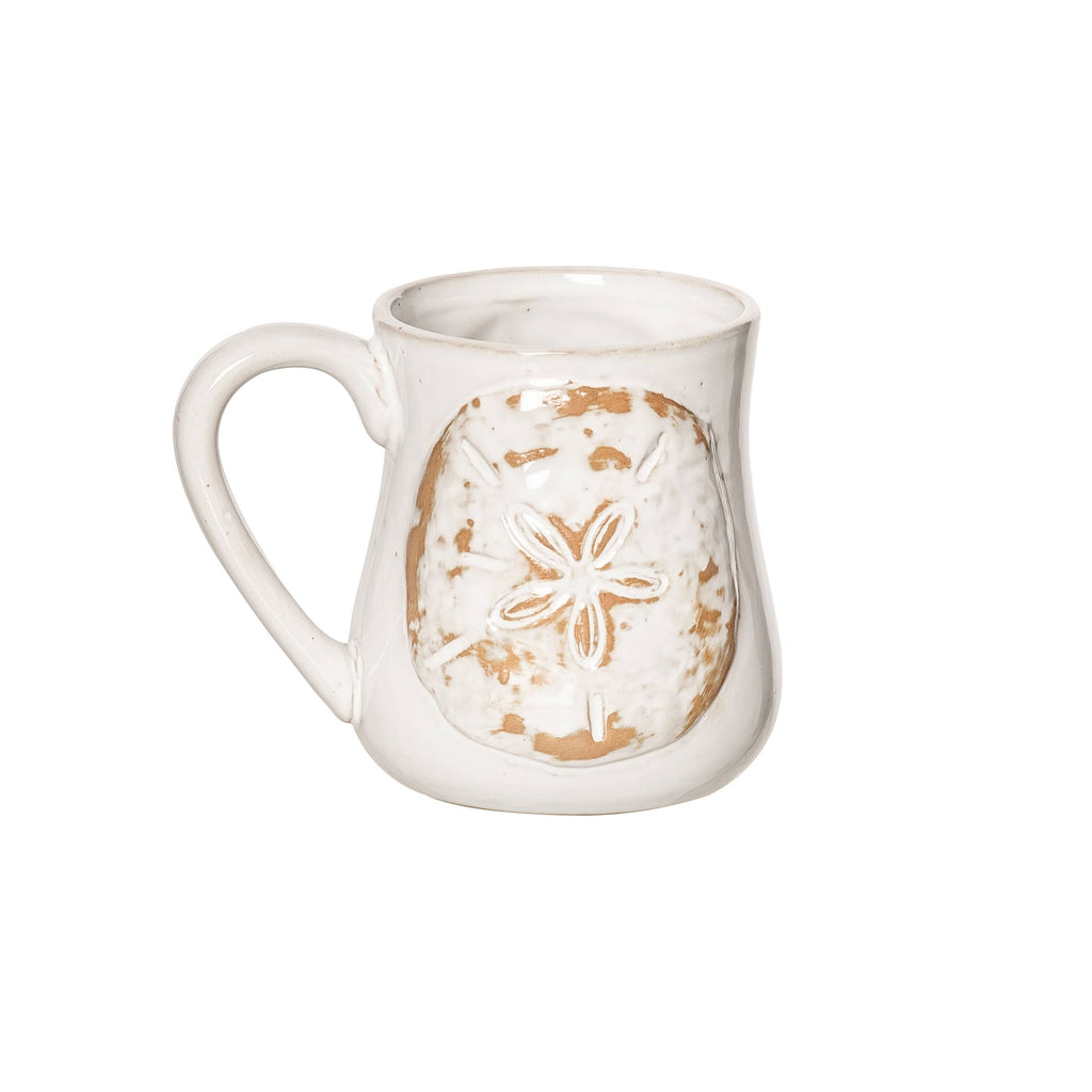 Coastal Vibes - White Porcelain Sand Dollar Mug