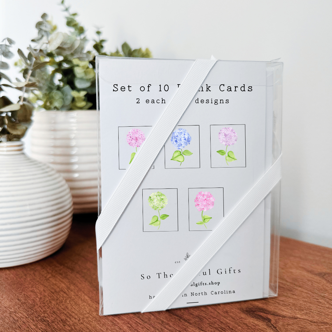 Hydrangea Notecard - Set of 10