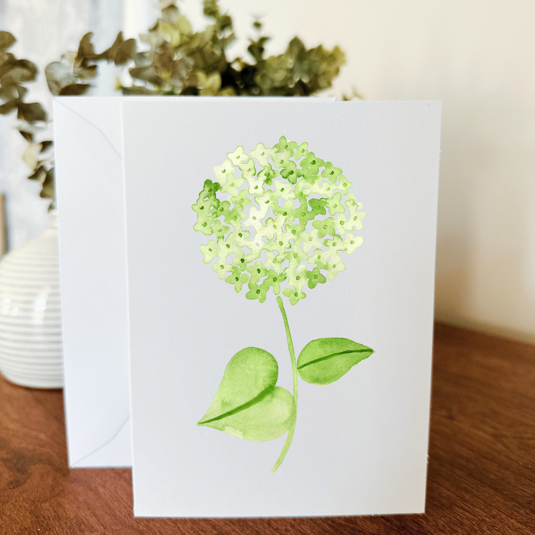 Hydrangea Notecard - Set of 10