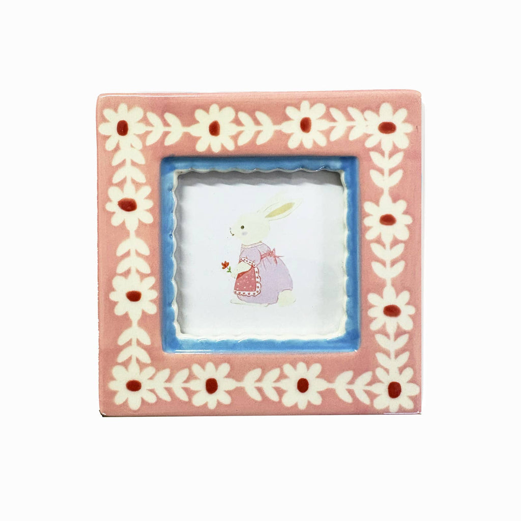 Hand-painted Ceramic Photo Frame by Chago Art
