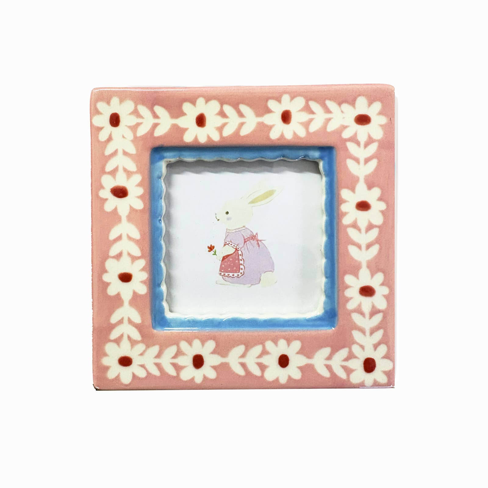 Hand-painted Ceramic Photo Frame by Chago Art