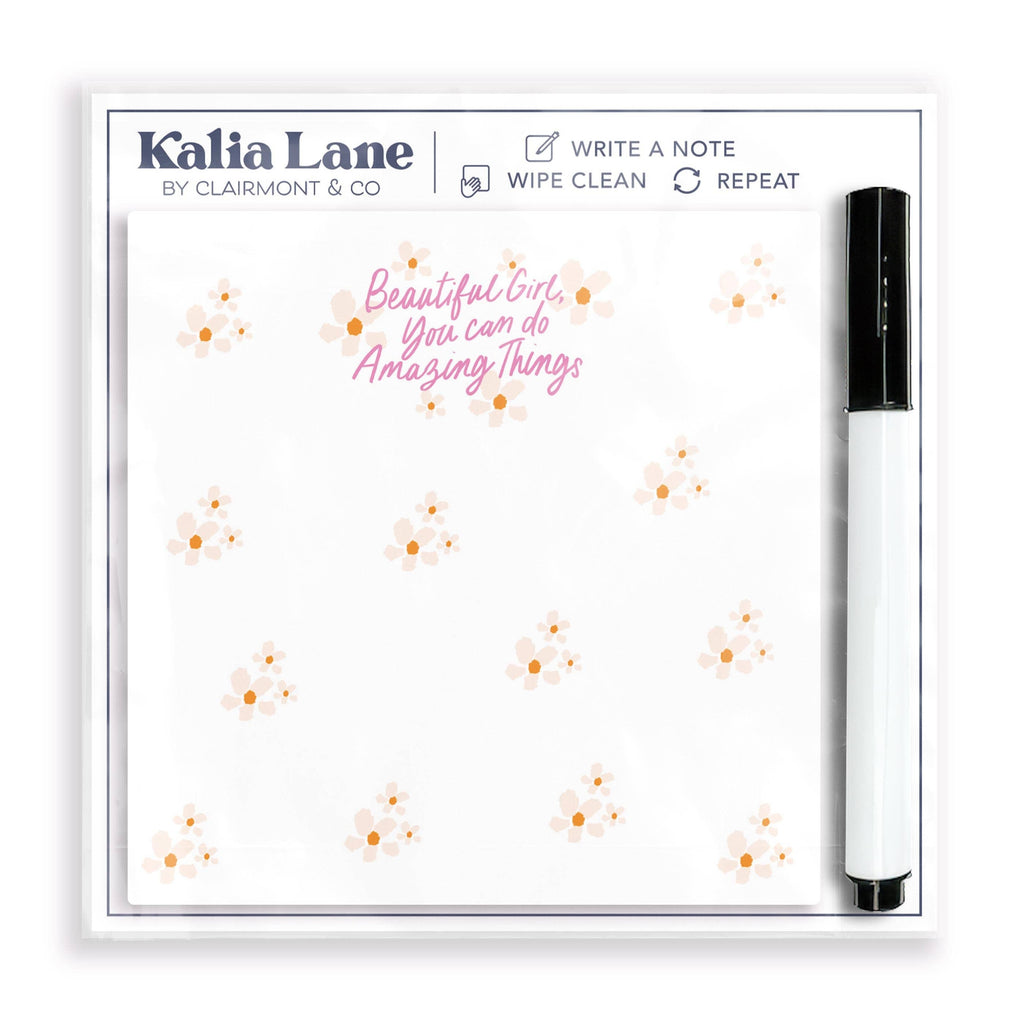 Beautiful Girl Dry Erase Note Board