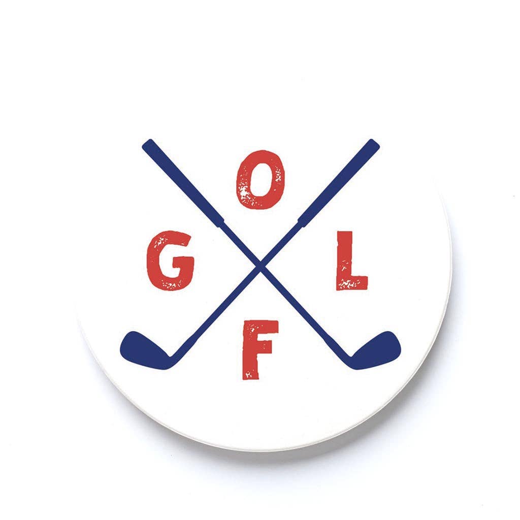 Golf Club Car Coaster Set
