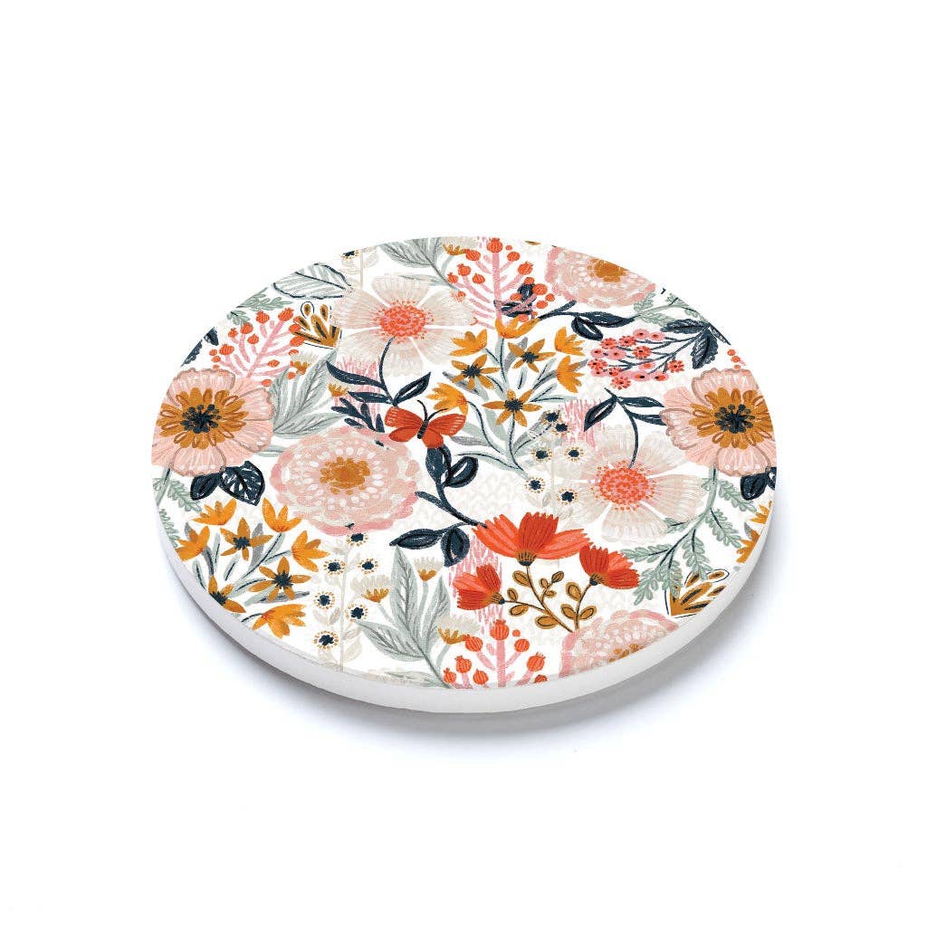 Pretty Things Floral Pattern Coaster Set