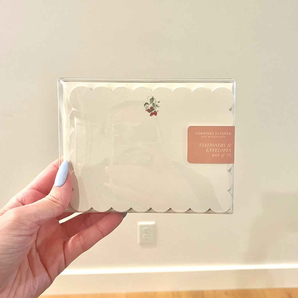 Strawberries Note Card Set