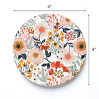 Pretty Things Floral Pattern Coaster Set