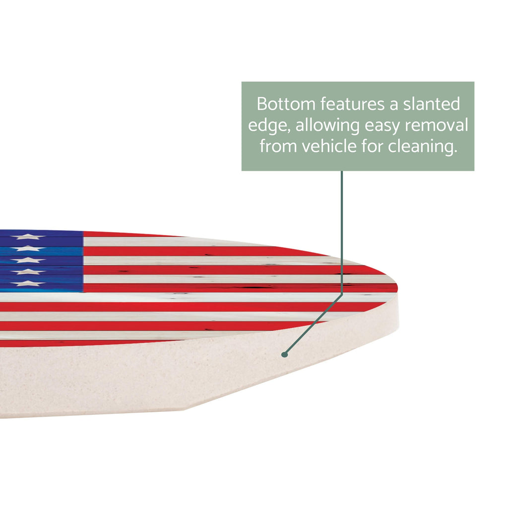 American Flag Car Coaster Set