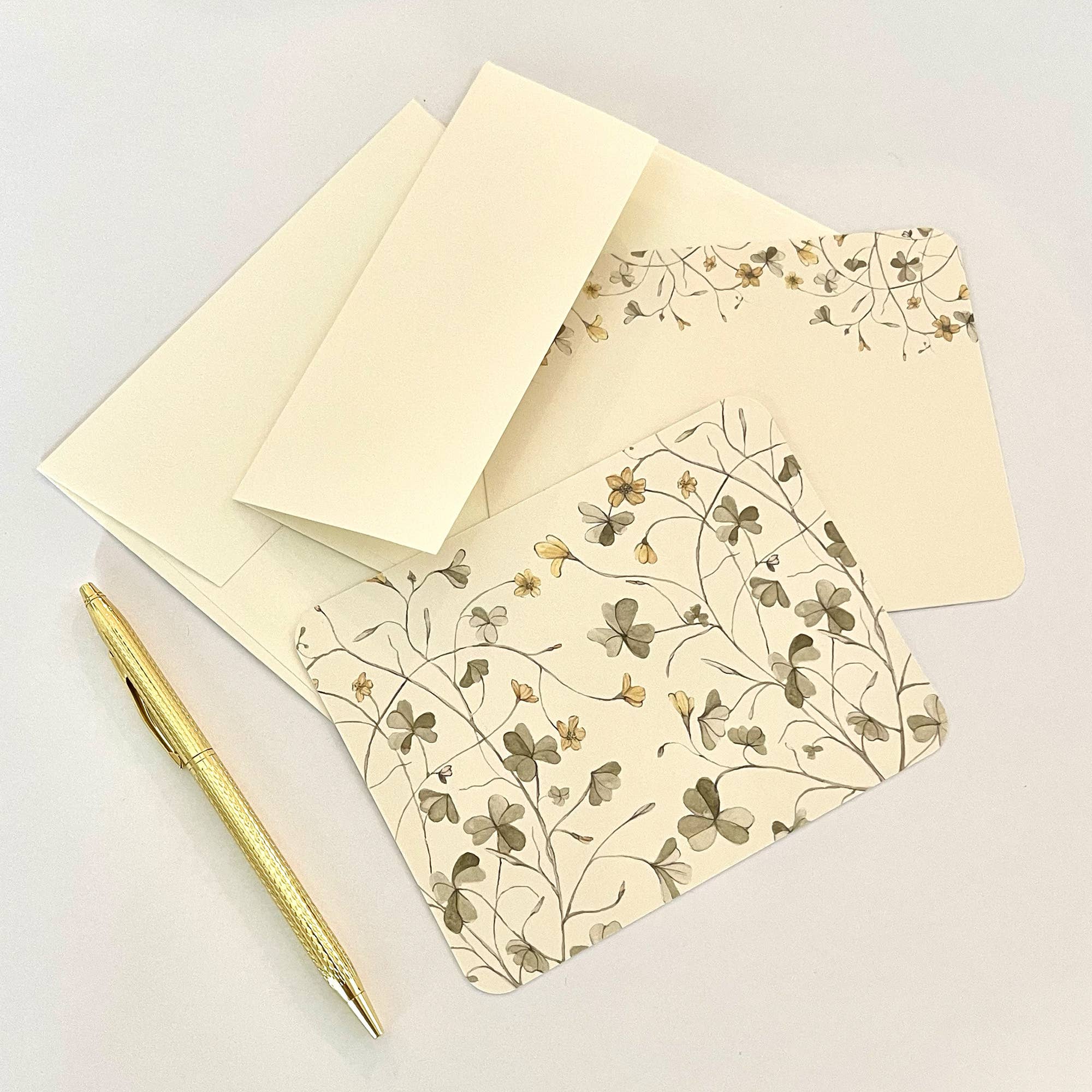 Yellow Wood Sorrel Note Card Set