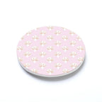 Pink Shell Pattern Car Coaster Set