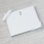 Blue Hydrangea Flat Notecard - Set of 15