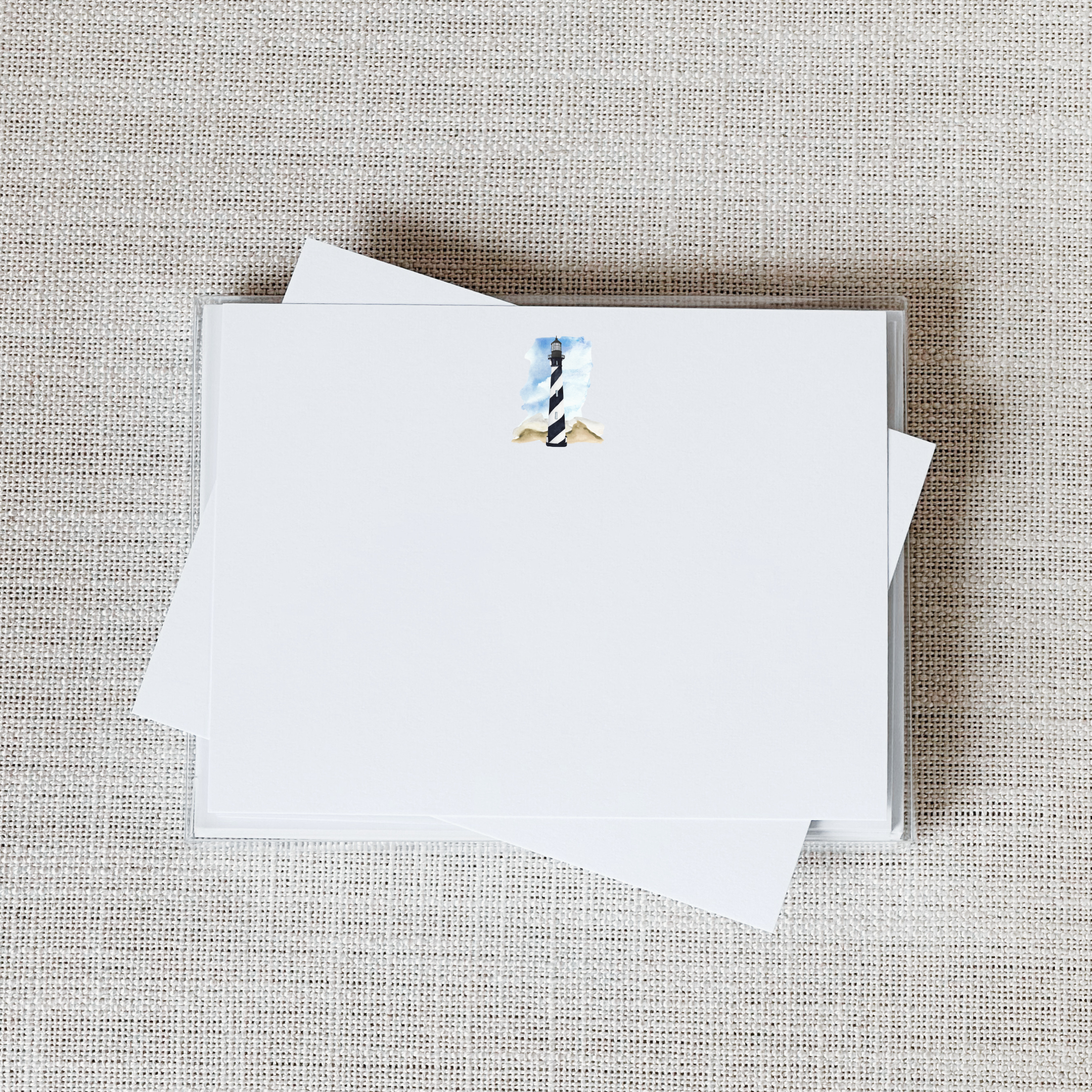 Lighthouse Flat Notecard - Set of 15