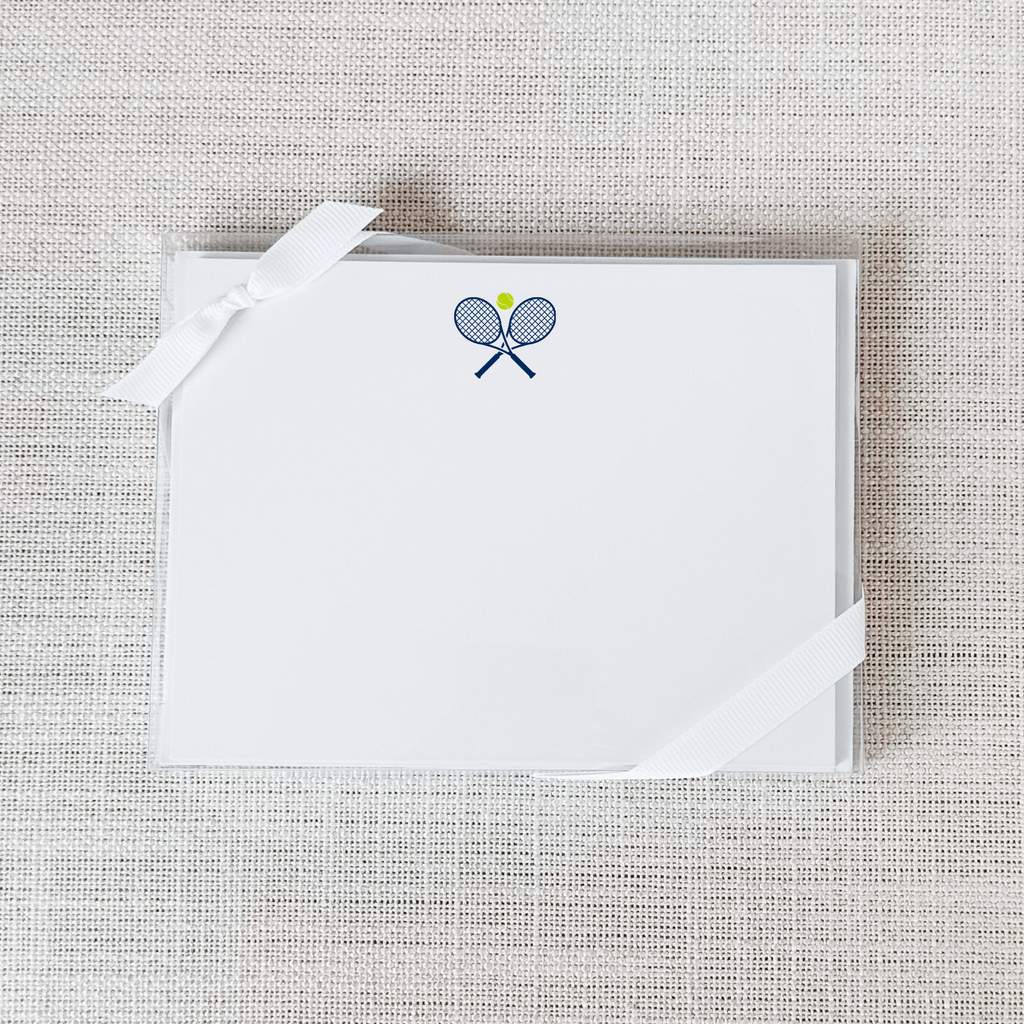 Tennis Flat Notecard - Set of 15