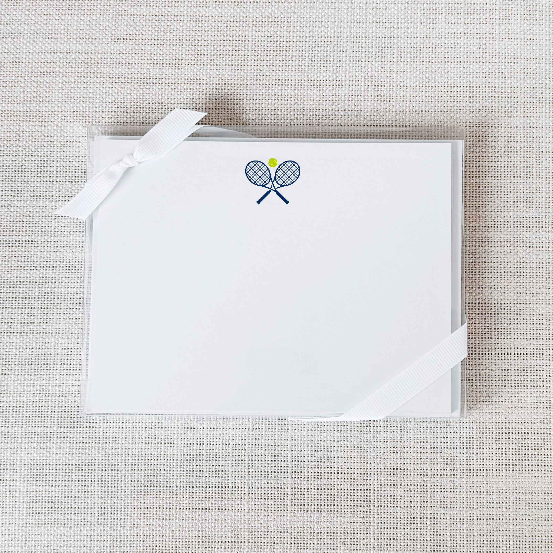 Tennis Flat Notecard - Set of 15