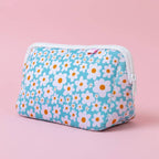 Cosmetic Bag - Blue Daisy