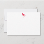 Flamingo Flat Notecard - Set of 15