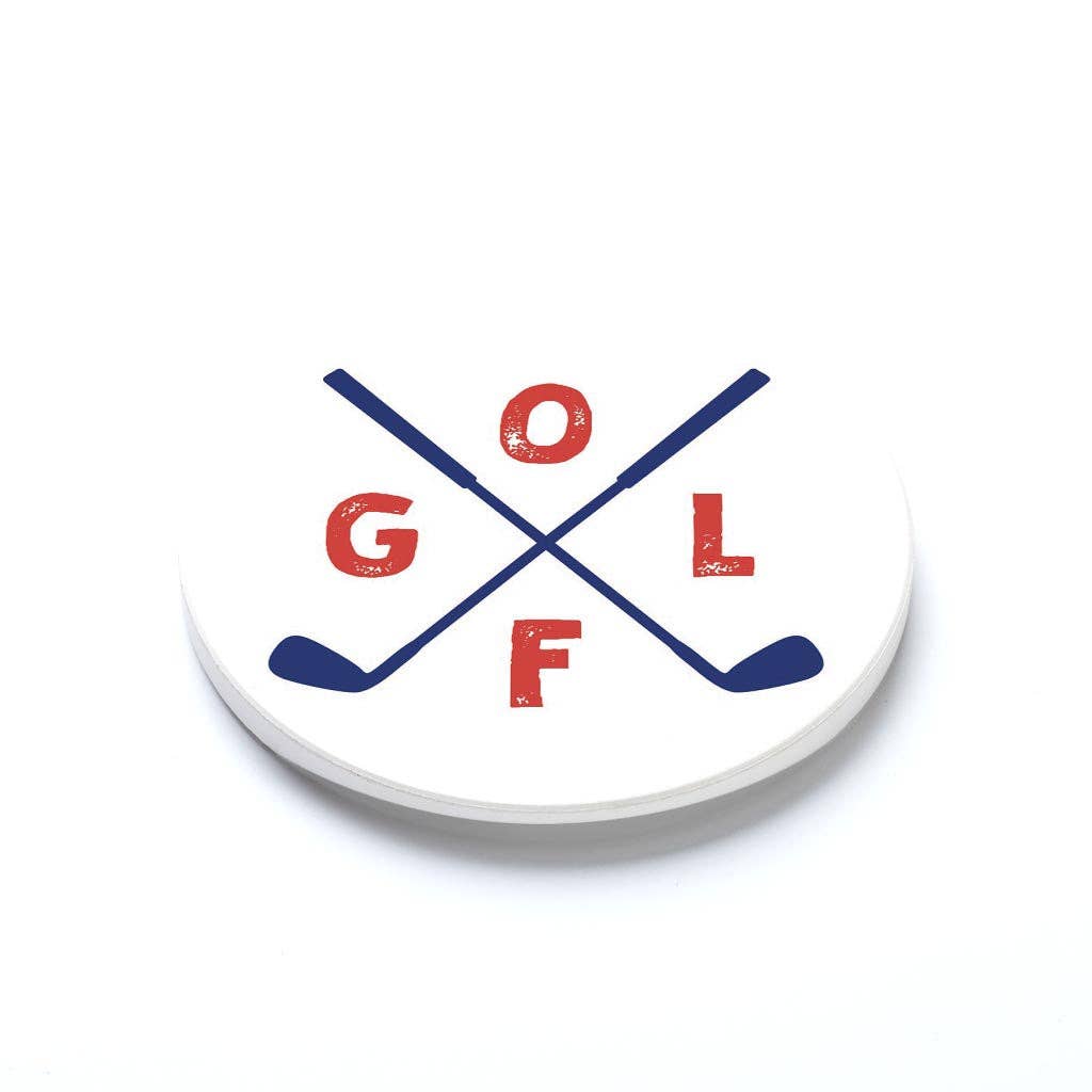 Golf Club Car Coaster Set