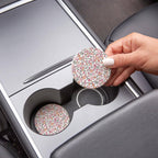 Floral Garden Car Coaster Set