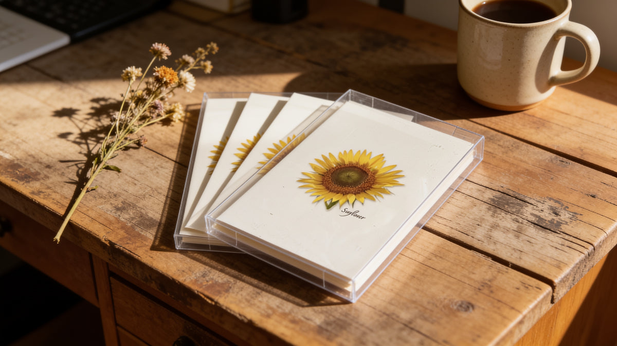 Sunflower Note Card Set