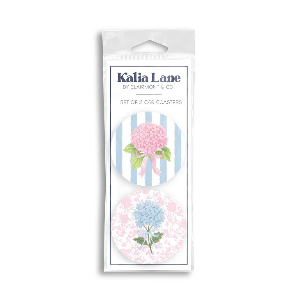 Hydrangea Cottage Car Coaster Set