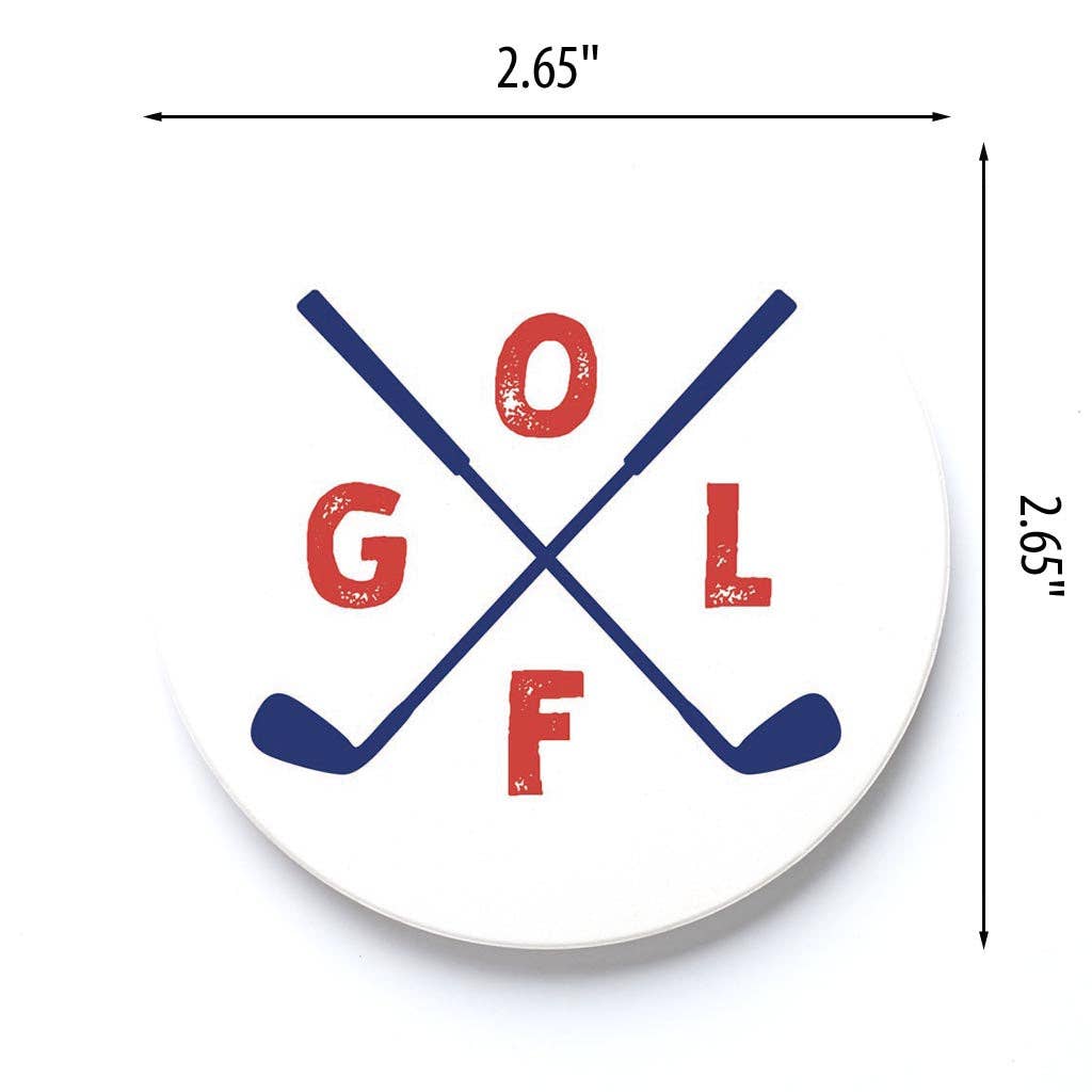 Golf Club Car Coaster Set