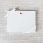 Flamingo Flat Notecard - Set of 15