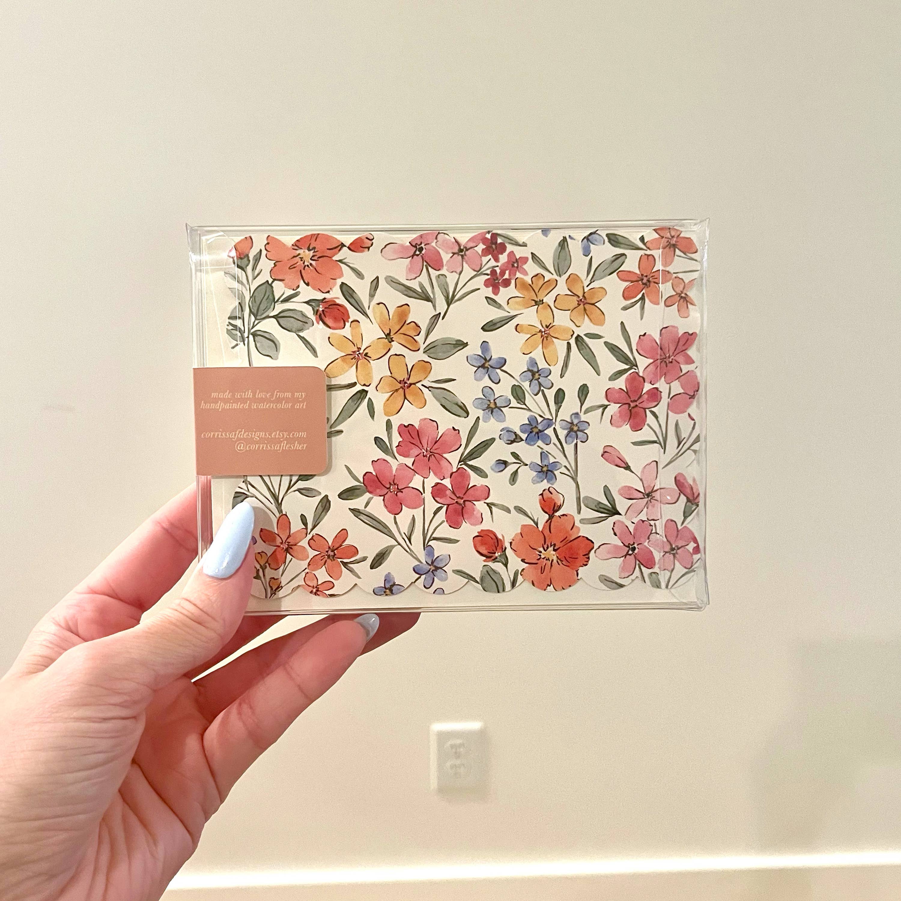 Floral Watercolor Note Card Set