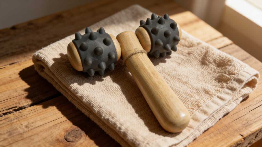 Bamboo Body Rolling Massager