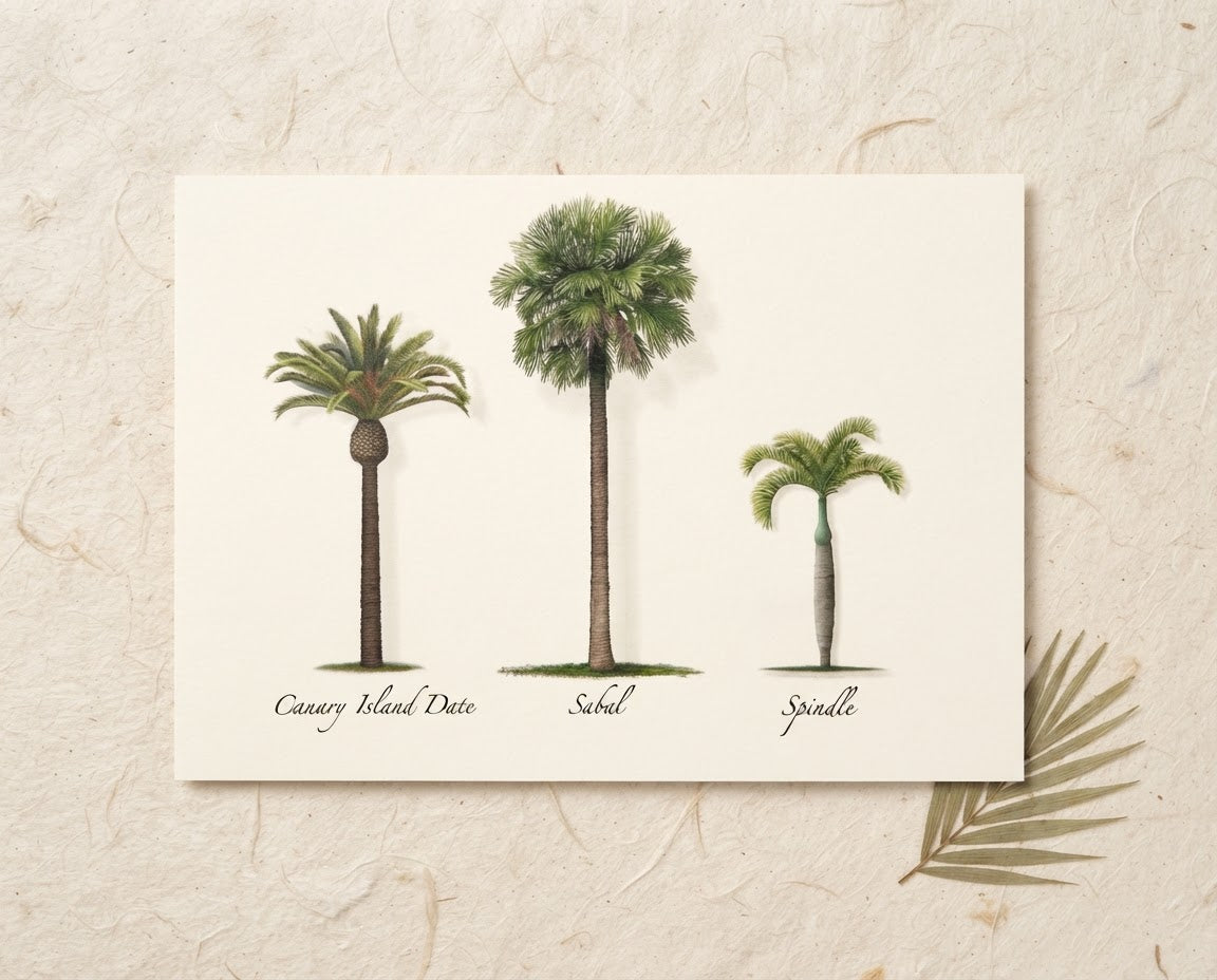 Palm Tree Note Card Set