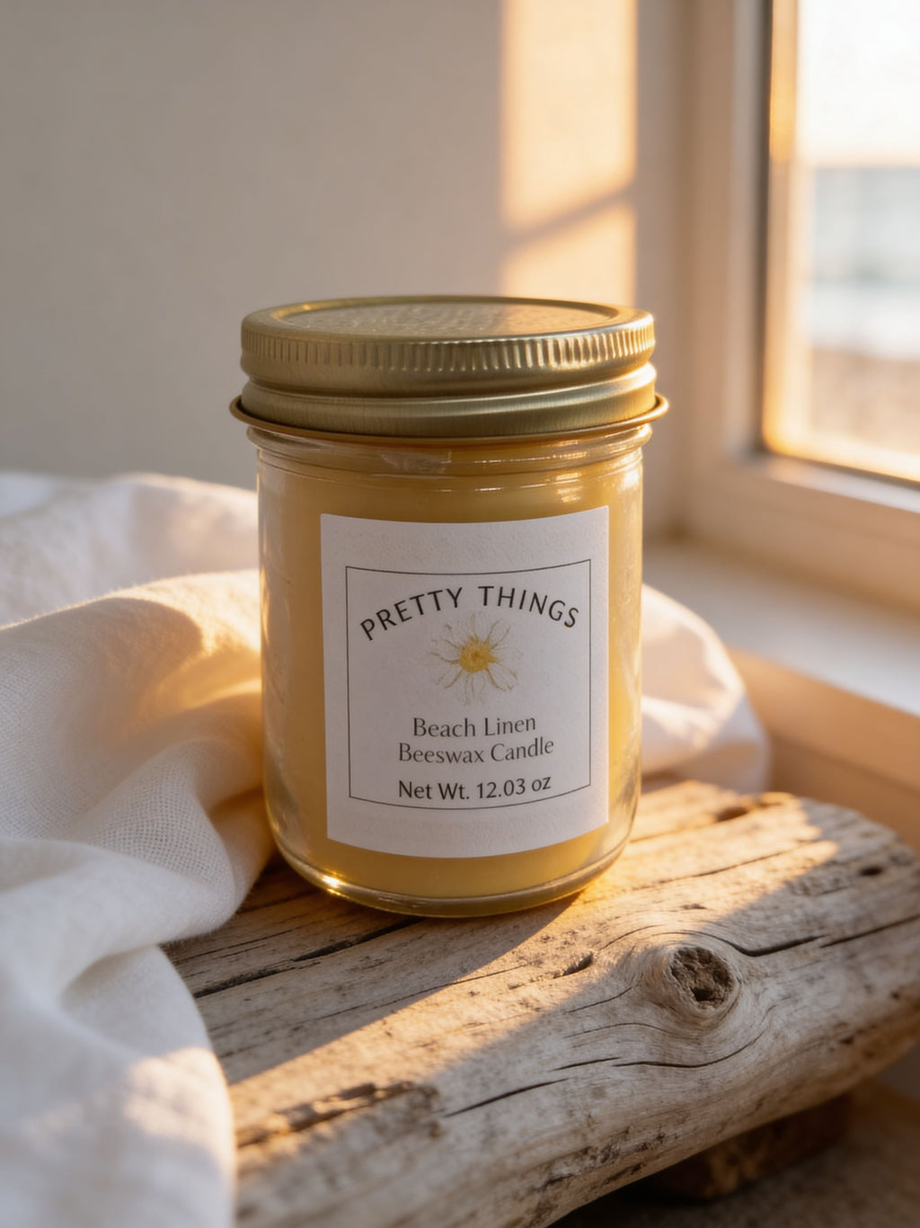 Beach Linen Candle