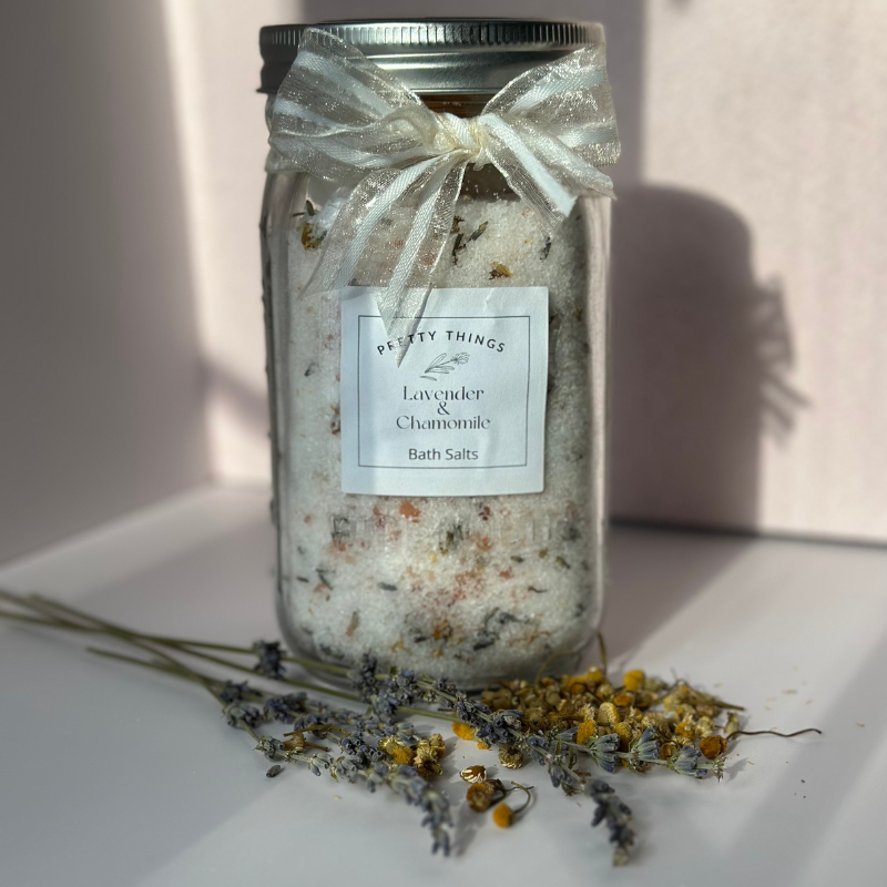 Luxurious Hand Crafted Lavender & Chamomile Bath Salt