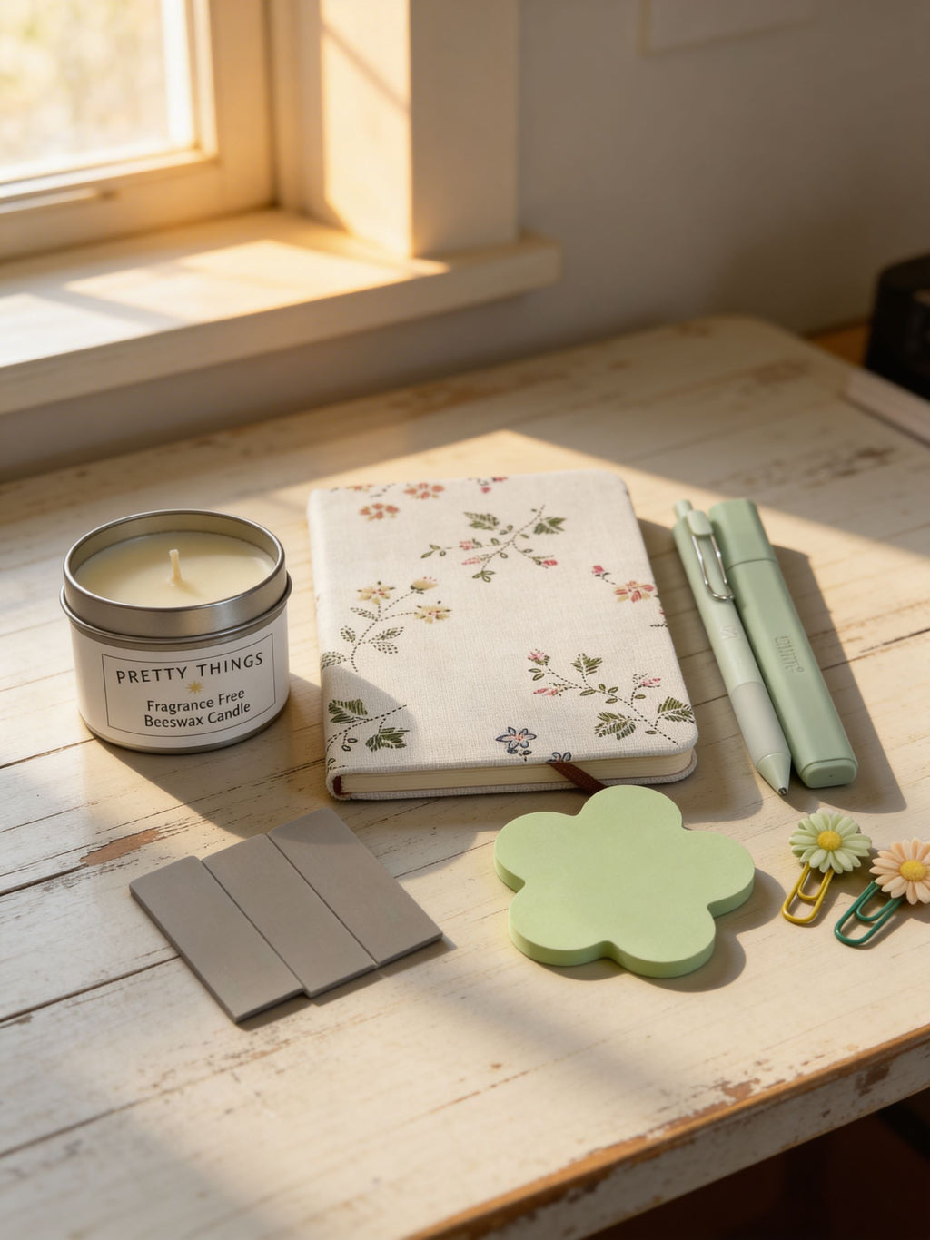 Floral Linen Journal Set