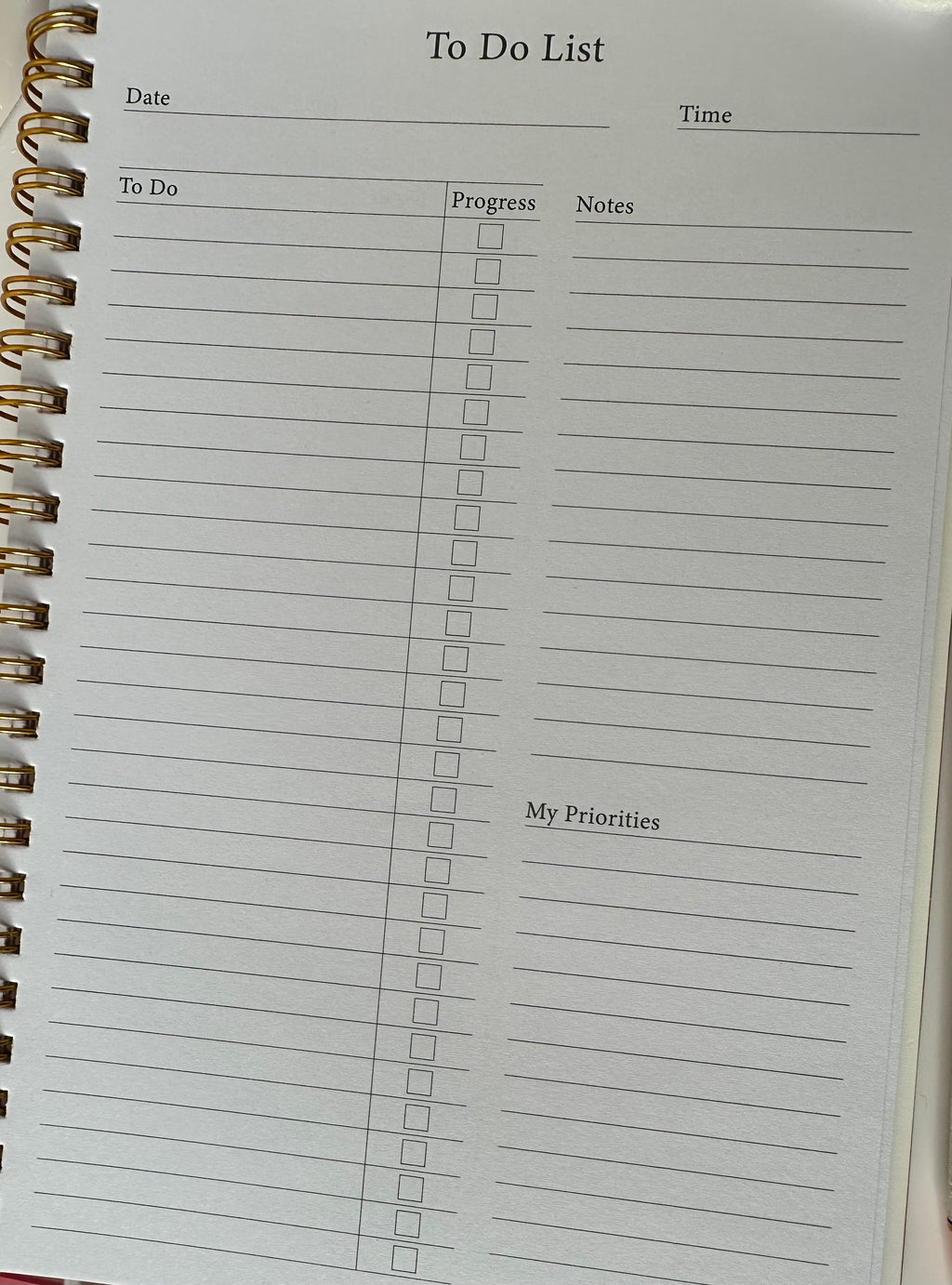Pink To Do List