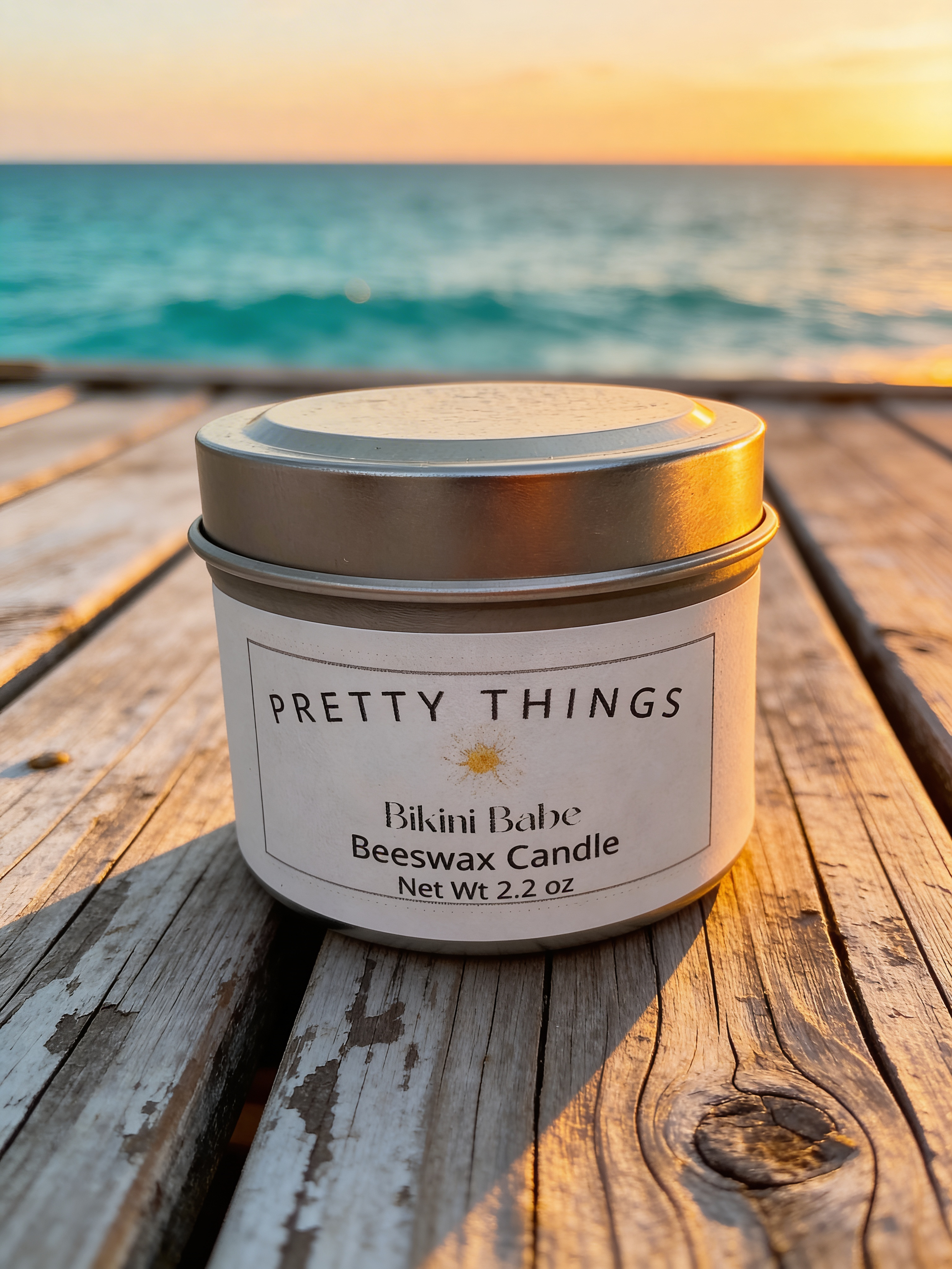 Bikini Babe Beeswax Candle
