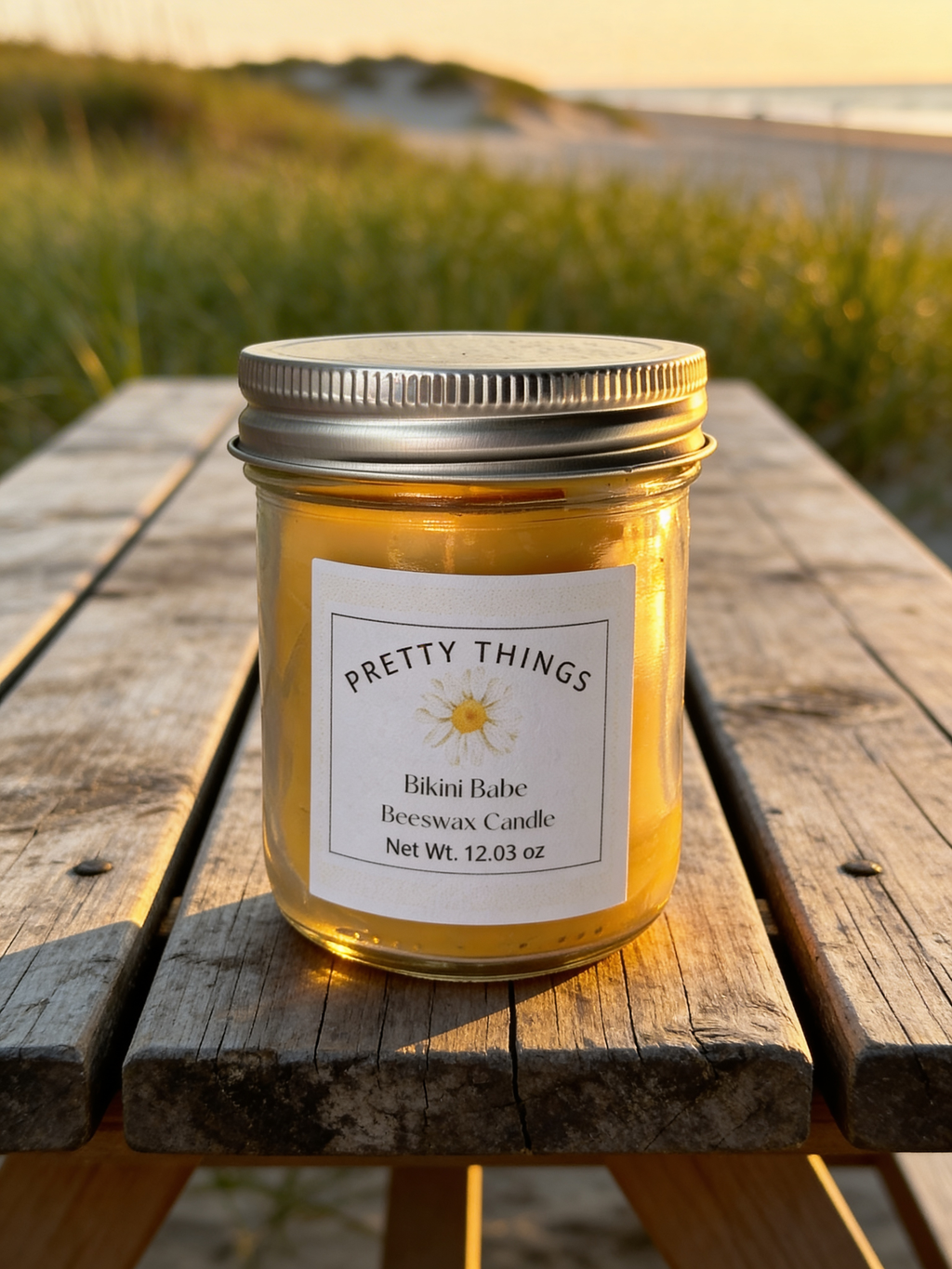 Bikini Babe Beeswax Candle