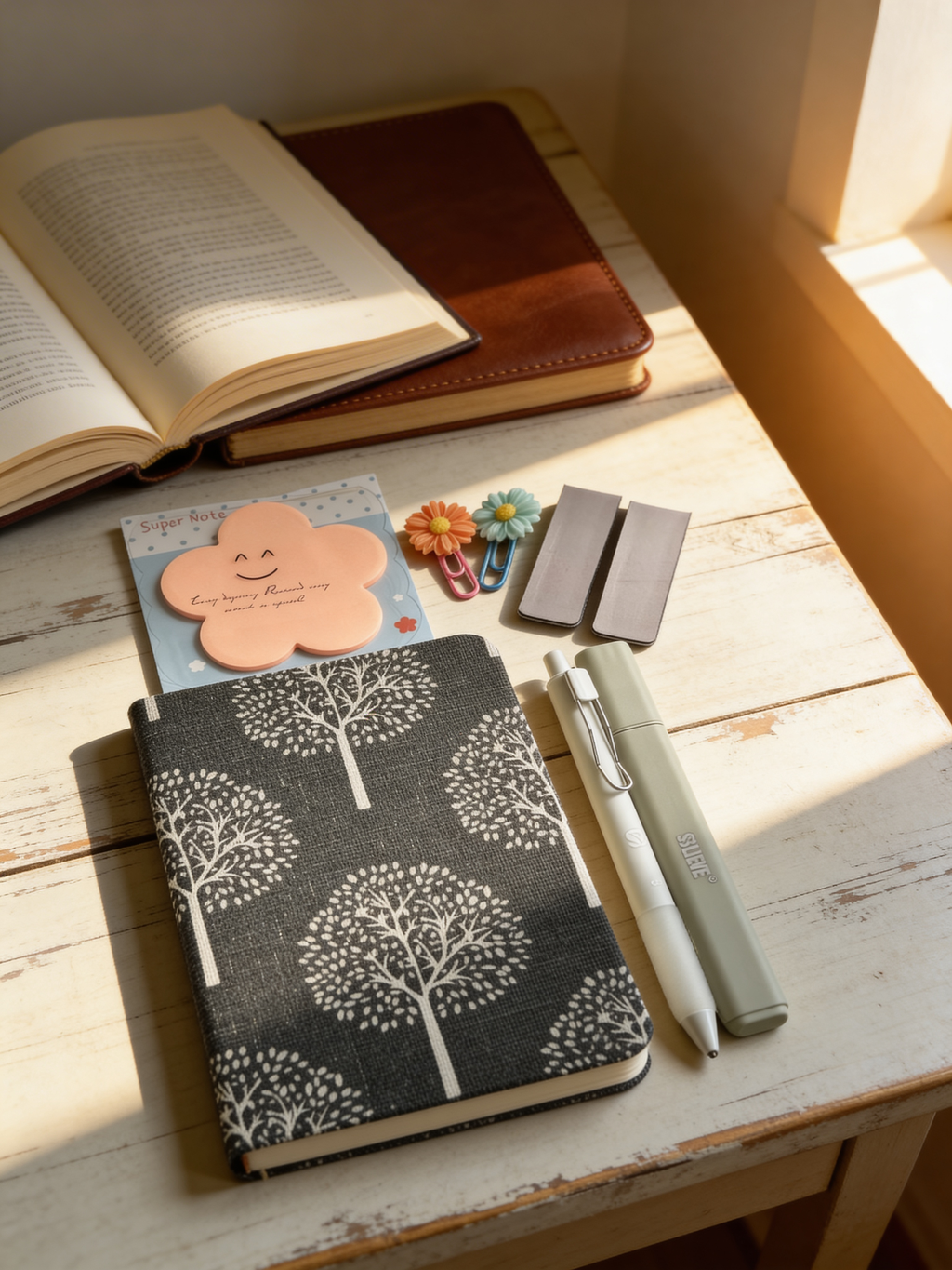 Linen Tree of Life Journal Set