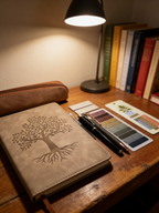 Leather Tree of Life Hardcover Journal Set