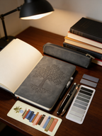 Leather Tree of Life Hardcover Journal Set
