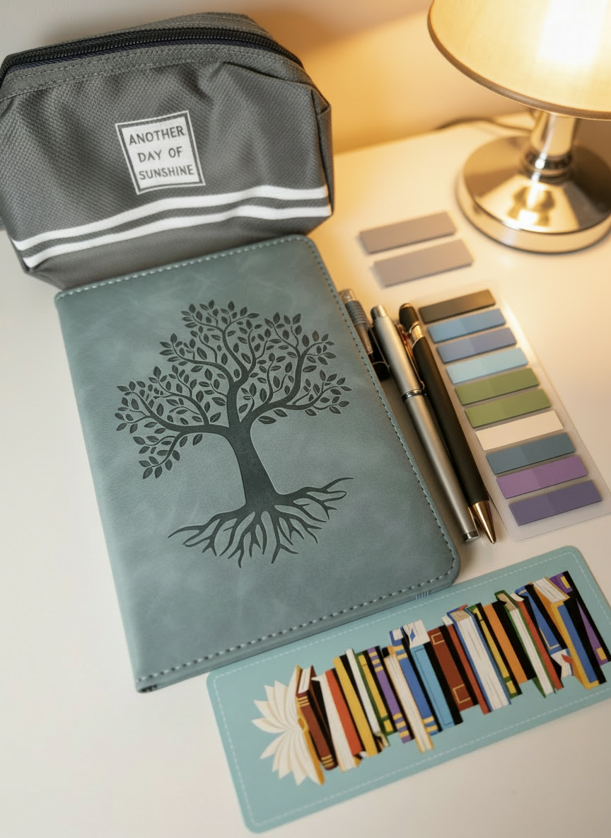 Leather Tree of Life Hardcover Journal Set