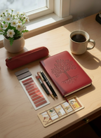 Leather Tree of Life Hardcover Journal Set