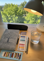 Leather Tree of Life Hardcover Journal Set
