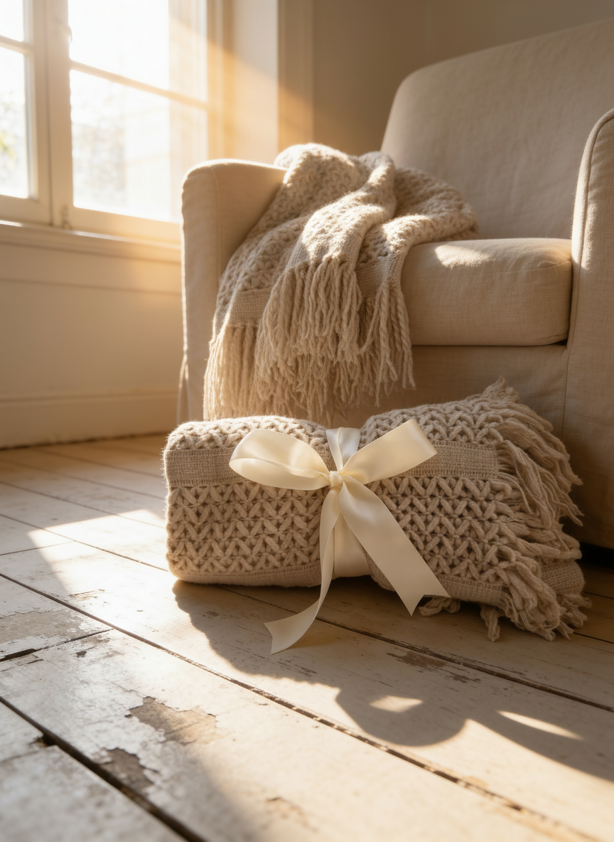 Twisted Tassel Throw Blanket