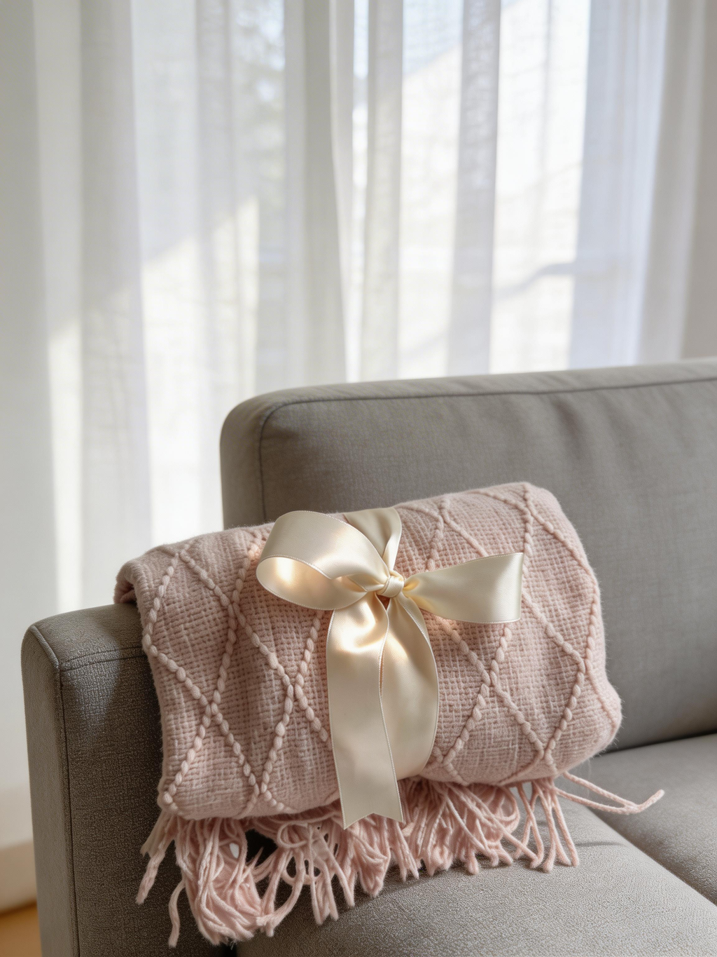 Nordic Fringe Throw Blanket
