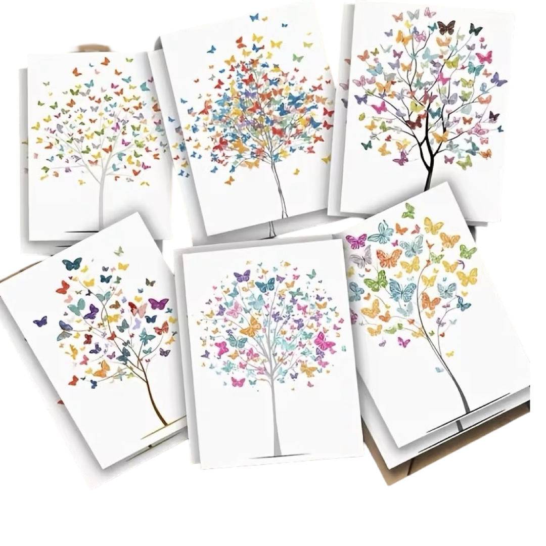 Wish Tree Butterfly Note Card Set